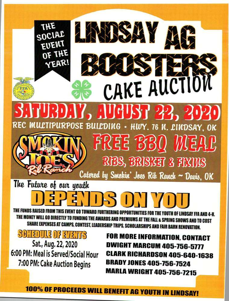 Lindsay AG Booster Cake Auction